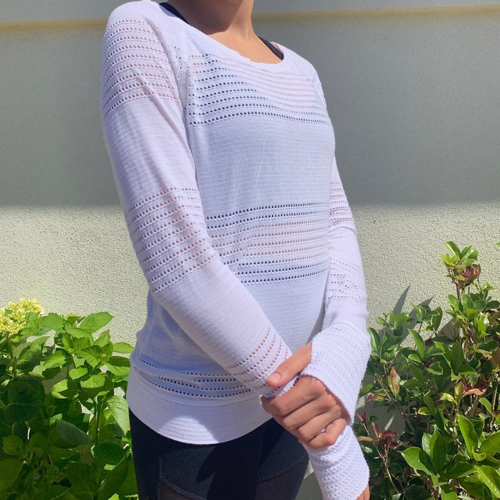 White Exercise Shirt Athleta